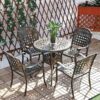 Bộ Bàn Ghế Sân Vườn Nhôm Đúc ND1412